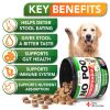 No Poo Chews Coprophagia Stool Eating Deterrent for Dogs Prevent Dog from Eating Poop with Probiotics & Enzymes Forbid for Dogs 120 Soft Treats