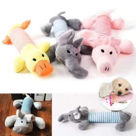 1PC Pet Chewing Toy Four-legged Long Pet Plush Squeaky Dog Toy Bite-Resistant Clean Dog Puppy Training Toy Pet Supplies (Color: pink)