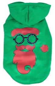 Pet Life LED Lighting Cool Santa Shades Hooded Sweater Pet Costume (size: large)