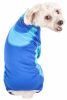 Pet Life Active 'Warm-Pup' Heathered Performance 4-Way Stretch Two-Toned Full Body Warm Up